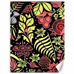 Flower Leaves Floral Flora Nature Canvas 36  X 48  by Pakjumat