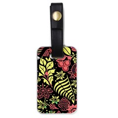 Flower Leaves Floral Flora Nature Luggage Tag (one Side) by Pakjumat