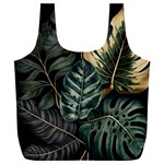 Tropical Leaves Foliage Monstera Nature Home Full Print Recycle Bag (XXXL) Front