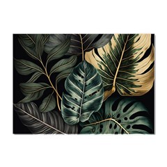 Tropical Leaves Foliage Monstera Nature Home Crystal Sticker (a4) by Pakjumat