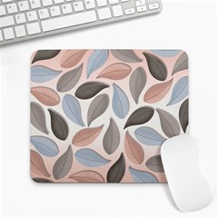 Leaves Pastel Background Nature Large Mousepad by Pakjumat