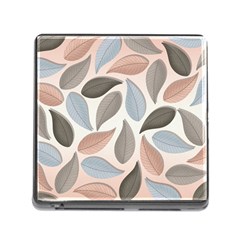 Leaves Pastel Background Nature Memory Card Reader (square 5 Slot) by Pakjumat