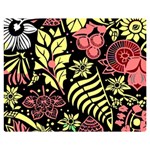 Flower Leaves Floral Flora Nature Premium Plush Fleece Blanket (Medium) 60 x50  Blanket Front