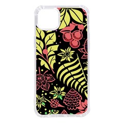 Flower Leaves Floral Flora Nature Iphone 14 Plus Tpu Uv Print Case by Pakjumat