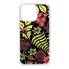 Flower Leaves Floral Flora Nature Iphone 13 Pro Tpu Uv Print Case by Pakjumat