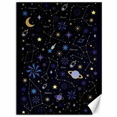 Starry Night  Space Constellations  Stars  Galaxy  Universe Graphic  Illustration Canvas 36  X 48  by Pakjumat