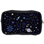 Starry Night  Space Constellations  Stars  Galaxy  Universe Graphic  Illustration Toiletries Bag (One Side) Front