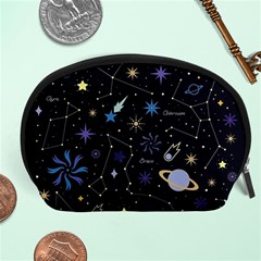 Starry Night  Space Constellations  Stars  Galaxy  Universe Graphic  Illustration Accessory Pouch (large) by Pakjumat