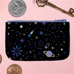 Starry Night  Space Constellations  Stars  Galaxy  Universe Graphic  Illustration Large Coin Purse Back