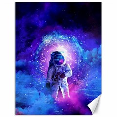 The Cosmonaut Galaxy Art Space Astronaut Canvas 18  X 24  by Pakjumat