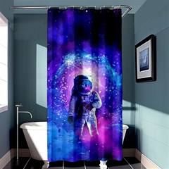 The Cosmonaut Galaxy Art Space Astronaut Shower Curtain 36  X 72  (stall)  by Pakjumat