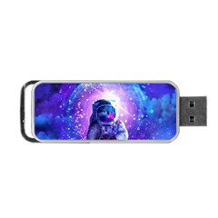 The Cosmonaut Galaxy Art Space Astronaut Portable Usb Flash (one Side) by Pakjumat