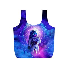 The Cosmonaut Galaxy Art Space Astronaut Full Print Recycle Bag (s) by Pakjumat