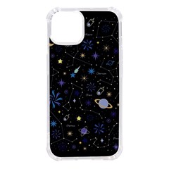 Starry Night  Space Constellations  Stars  Galaxy  Universe Graphic  Illustration Iphone 14 Tpu Uv Print Case by Pakjumat