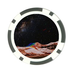 Retro Vintage Space Galaxy Poker Chip Card Guard by Pakjumat