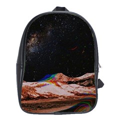 Retro Vintage Space Galaxy School Bag (xl) by Pakjumat