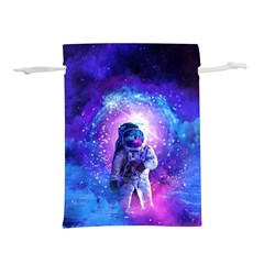 The Cosmonaut Galaxy Art Space Astronaut Lightweight Drawstring Pouch (s) by Pakjumat