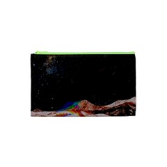 Retro Vintage Space Galaxy Cosmetic Bag (xs)