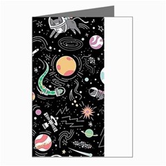 Animals Galaxy Space Greeting Cards (pkg Of 8) by Pakjumat