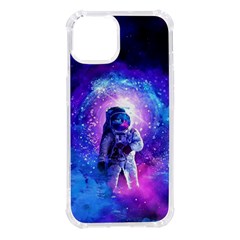 The Cosmonaut Galaxy Art Space Astronaut Iphone 14 Tpu Uv Print Case by Pakjumat