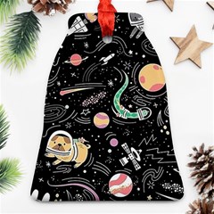 Animals Galaxy Space Bell Ornament (two Sides)