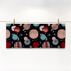 Space Galaxy Pattern Hand Towel by Pakjumat