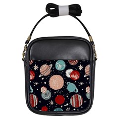 Space Galaxy Pattern Girls Sling Bag by Pakjumat