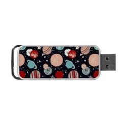 Space Galaxy Pattern Portable Usb Flash (two Sides) by Pakjumat