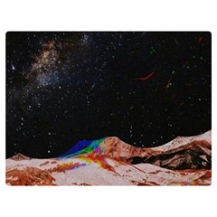 Retro Vintage Space Galaxy Premium Plush Fleece Blanket (extra Small) by Pakjumat