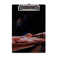 Retro Vintage Space Galaxy A5 Acrylic Clipboard by Pakjumat