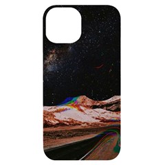 Retro Vintage Space Galaxy Iphone 14 Black Uv Print Case by Pakjumat