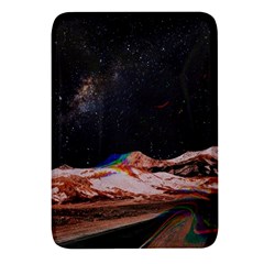 Retro Vintage Space Galaxy Rectangular Glass Fridge Magnet (4 Pack) by Pakjumat