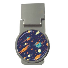 Space Galaxy Planet Universe Stars Night Fantasy Money Clips (round)  by Pakjumat