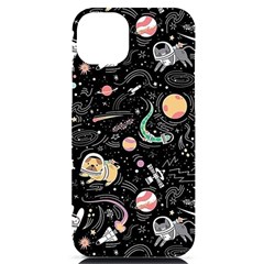 Animals Galaxy Space Iphone 14 Plus Black Uv Print Case by Pakjumat