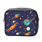 Space Galaxy Planet Universe Stars Night Fantasy Mini Toiletries Bag (Two Sides) Front