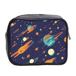 Space Galaxy Planet Universe Stars Night Fantasy Mini Toiletries Bag (Two Sides) Back