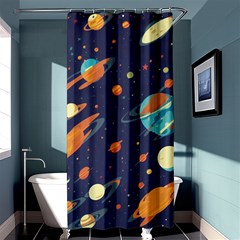 Space Galaxy Planet Universe Stars Night Fantasy Shower Curtain 36  X 72  (stall)  by Pakjumat