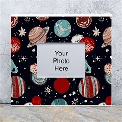 Space Galaxy Pattern White Wall Photo Frame 5  X 7  by Pakjumat