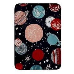 Space Galaxy Pattern Rectangular Glass Fridge Magnet (4 Pack) by Pakjumat