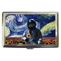 Starry Surreal Psychedelic Astronaut Space Cigarette Money Case by Pakjumat