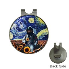 Starry Surreal Psychedelic Astronaut Space Hat Clips With Golf Markers by Pakjumat