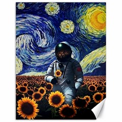 Starry Surreal Psychedelic Astronaut Space Canvas 18  X 24  by Pakjumat