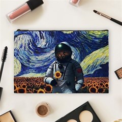 Starry Surreal Psychedelic Astronaut Space Cosmetic Bag (large) by Pakjumat