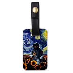 Starry Surreal Psychedelic Astronaut Space Luggage Tag (one Side) by Pakjumat