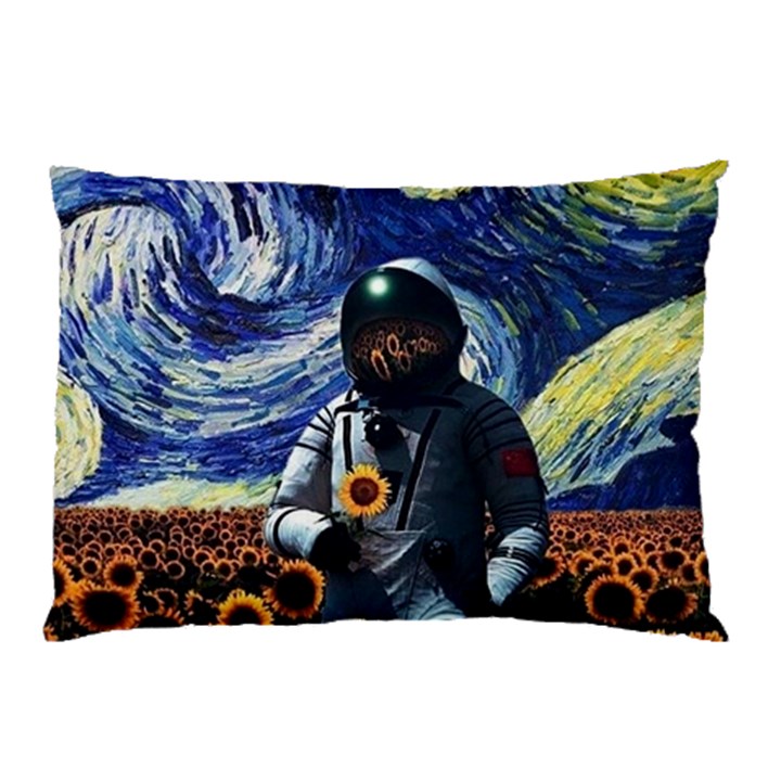 Starry Surreal Psychedelic Astronaut Space Pillow Case (Two Sides)