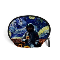 Starry Surreal Psychedelic Astronaut Space Accessory Pouch (small) by Pakjumat