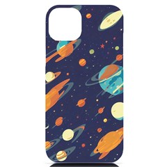 Space Galaxy Planet Universe Stars Night Fantasy Iphone 14 Plus Black Uv Print Case by Pakjumat