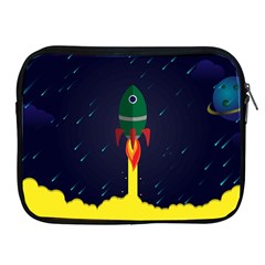 Rocket Halftone Astrology Astronaut Apple Ipad 2/3/4 Zipper Cases by Pakjumat