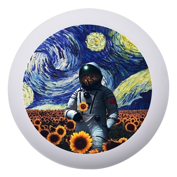 Starry Surreal Psychedelic Astronaut Space Dento Box with Mirror