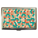 Multicolored Honeycomb Colorful Abstract Geometry Cigarette Money Case Front